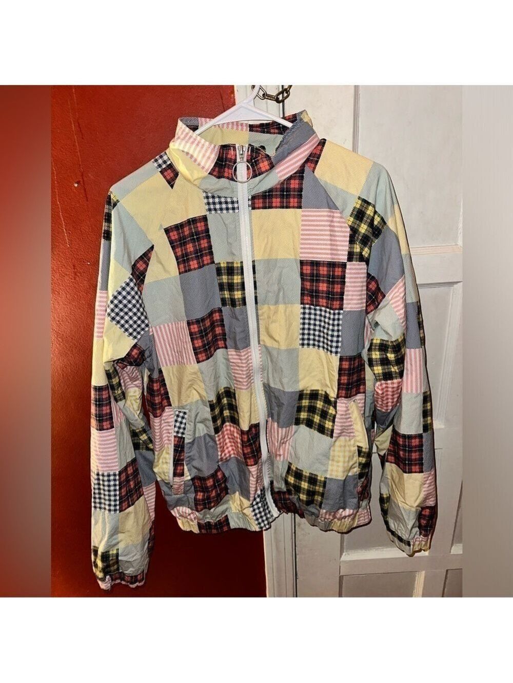 Urban Outfitters UO Madras Print Track Jacket - Picture 13 of 16